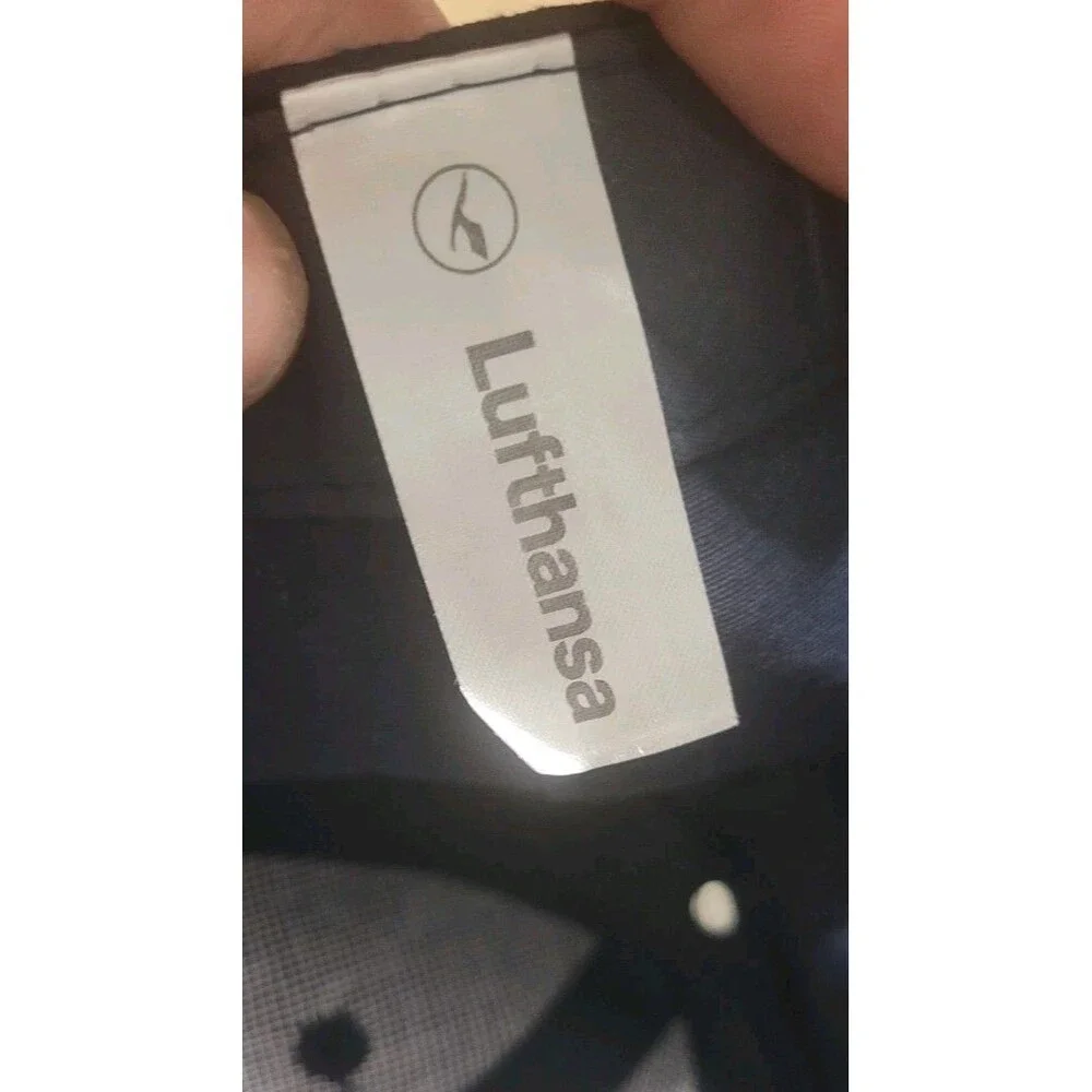 Lufthansa Childrens Hat Navy Blue Cap Adjustable Vintage Airlines Memorabilia
